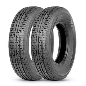 HALBERD Set 4 Premium Trailer Tires ST175/80R13 8PR Load Range D 175 80 13 Radial Trailer Tires Improve Traction in all-road conditions