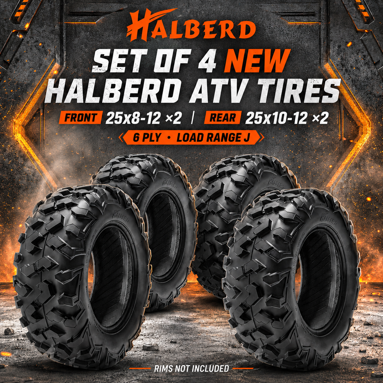 Halberd HU01 ATV Tire Set of 4