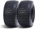 HALBERD P5094 Set of 2 Lawn Mower Tires 15x6.00-6 4PR Turf Friendly Garden Tractor Tires Self-Cleaning Excellent Traction for Optimal Performance, Tubeless