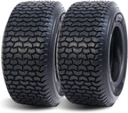 HALBERD P5094 Set of 2 16x6.50-8 Lawn Mower Tires 4PR Turf Friendly Garden Tractor Tires Self-Cleaning Excellent Traction for Optimal Performance, Tubeless