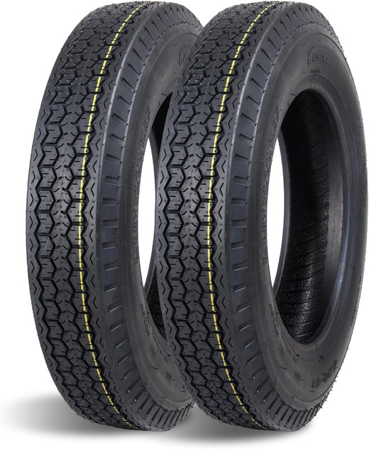 HALBERD P879 4.8-12 Trailer Tires 4.80x12 6PR Heavy-Duty Tubeless Tires for Utility, Boat Trailers, Load Range C, Set of 2