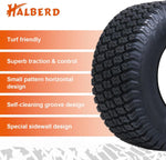 Load image into Gallery viewer, HALBERD P5092 15x6.00-6 Lawn Mower Tires 4PR Turf Friendly Garden Tractor Tires Enhanced Traction &amp; Durability for Optimal Performance, Tubeless, Set of 2
