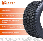 Load image into Gallery viewer, HALBERD P5092 16x6.50-8 Lawn Mower Tires 4PR Turf Friendly Garden Tractor Tires Enhanced Traction &amp; Durability for Optimal Performance, Tubeless, Set of 2
