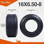 Load image into Gallery viewer, HALBERD P5094 Set of 2 16x6.50-8 Lawn Mower Tires 4PR Turf Friendly Garden Tractor Tires Self-Cleaning Excellent Traction for Optimal Performance, Tubeless
