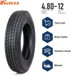 HALBERD P879 4.8-12 Trailer Tires 4.80x12 6PR Heavy-Duty Tubeless Tires for Utility, Boat Trailers, Load Range C, Set of 2