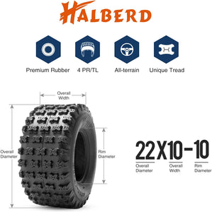 Halberd HS02 22x10-10 ATV Tires