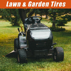 HALBERD P5094 Set of 2 Lawn Mower Tires 15x6.00-6 4PR Turf Friendly Garden Tractor Tires Self-Cleaning Excellent Traction for Optimal Performance, Tubeless
