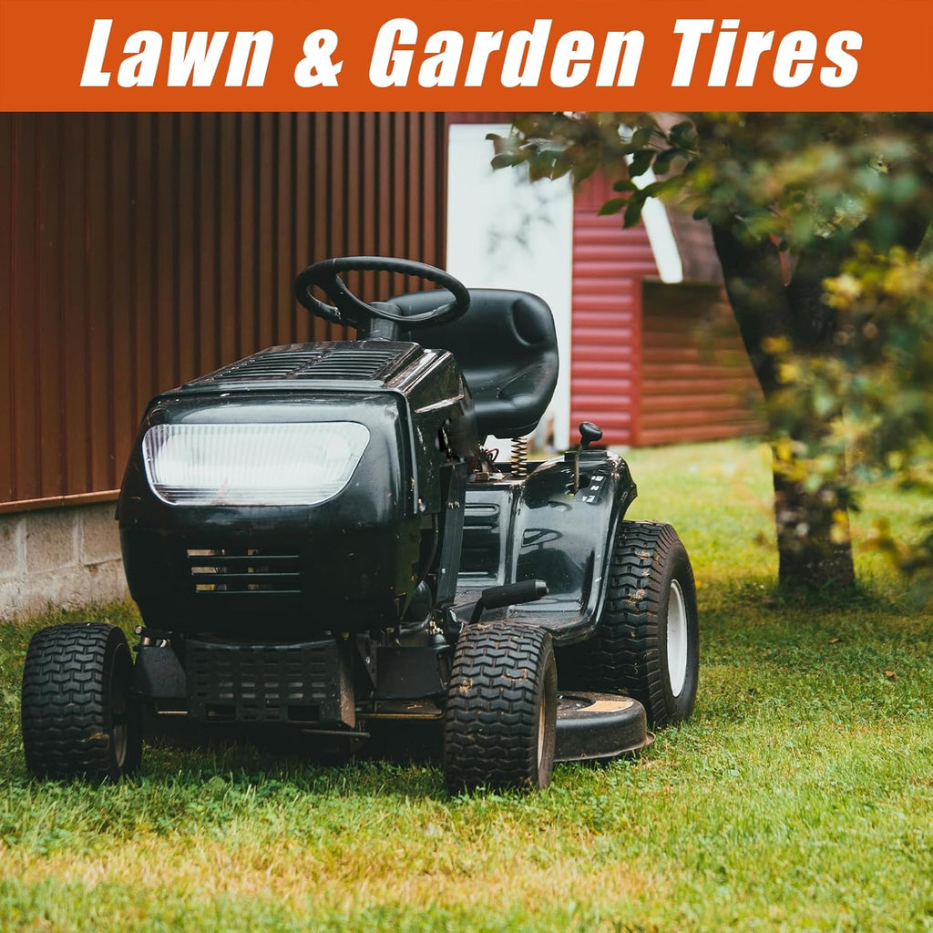 HALBERD P5094 20x10.00-8 Lawn Mower Tires 4PR Turf Friendly Garden Tractor Tires Self-Cleaning Excellent Traction for Optimal Performance, Tubeless, Set of 2