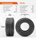 Halberd P512 Lawn Mower Tires Set of 2