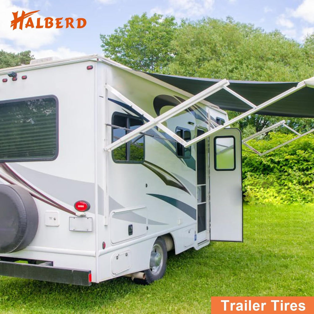 HALBERD P879 4.8-12 Trailer Tires 4.80x12 6PR Heavy-Duty Tubeless Tires for Utility, Boat Trailers, Load Range C, Set of 2