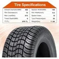HALBERD 205/50-10 4PLY Golf Cart Tires 205x50-10 High Land Ratio Tour MaX Tires for Golf Cart Club Car Set of 4