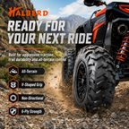 HALBERD HU01 ATV Tires Set of 4, 25x8-12 & 25x11-10