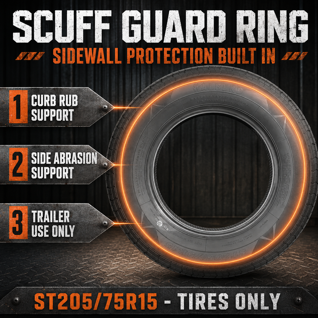 Halberd WR076 ST205/75R15 Trailer Tires Set of 4