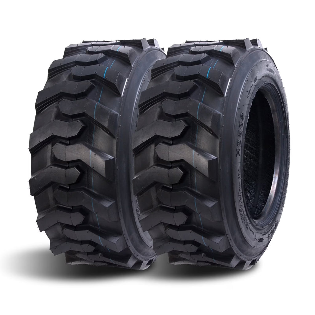 HALBERD 10-16.5 Skid Steer Tires 10-16.5 10 Ply Heavy Duty SKS Industrial Skid Steer Tires Set of 2, Tubeless
