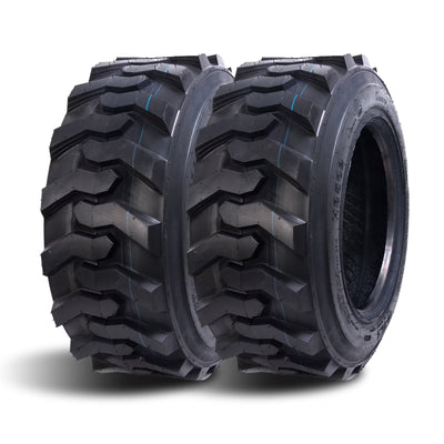 HALBERD 10-16.5 Skid Steer Tires 10-16.5 10 Ply Heavy Duty SKS Industrial Skid Steer Tires Set of 2, Tubeless