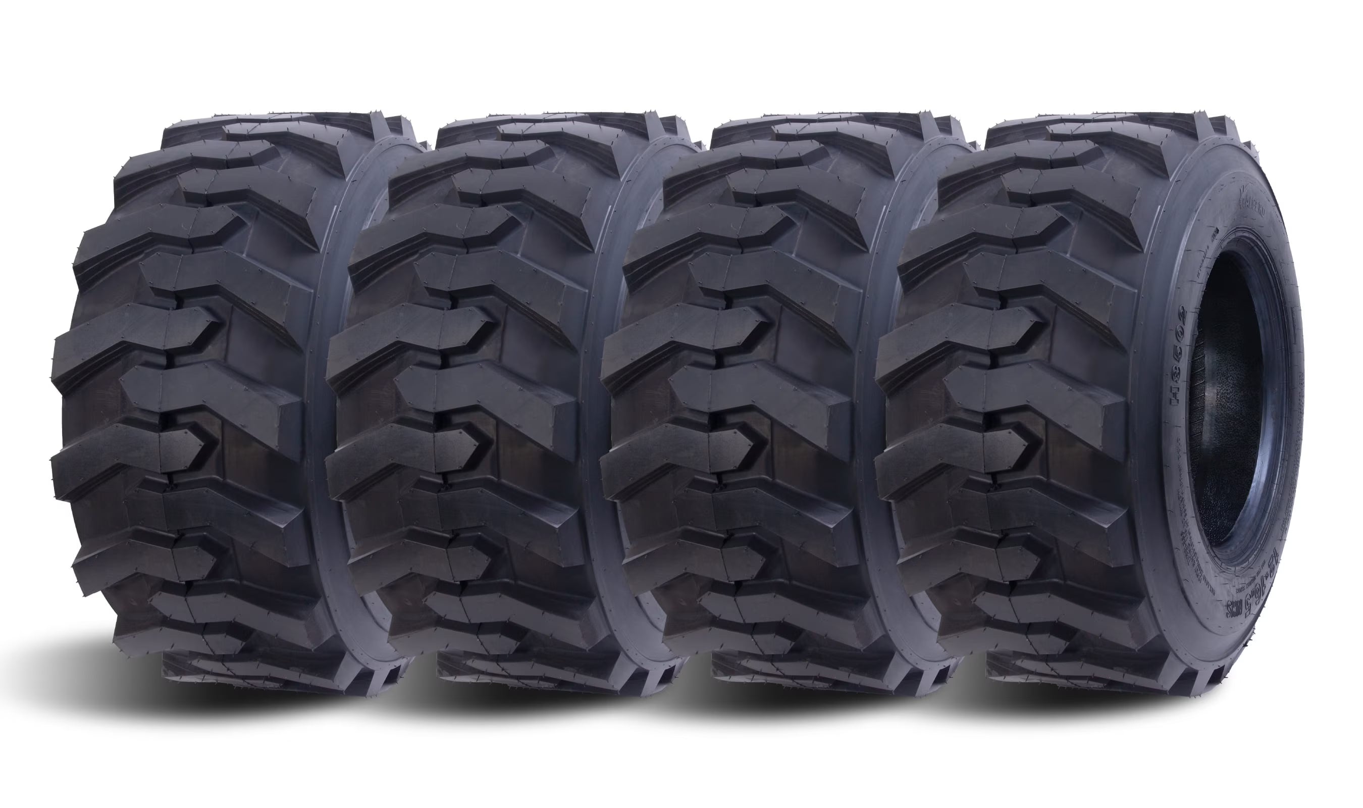 HALBERD 12-16.5 Skid Steer Tires 12-16.5 12 Ply Heavy Duty SKS Industrial Skid Steer Tires , Set of 4 ,Tubeless
