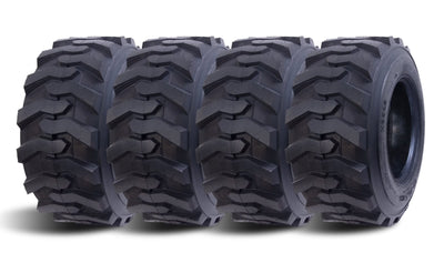 HALBERD 12-16.5 Skid Steer Tires 12-16.5 12 Ply Heavy Duty SKS Industrial Skid Steer Tires , Set of 4 ,Tubeless