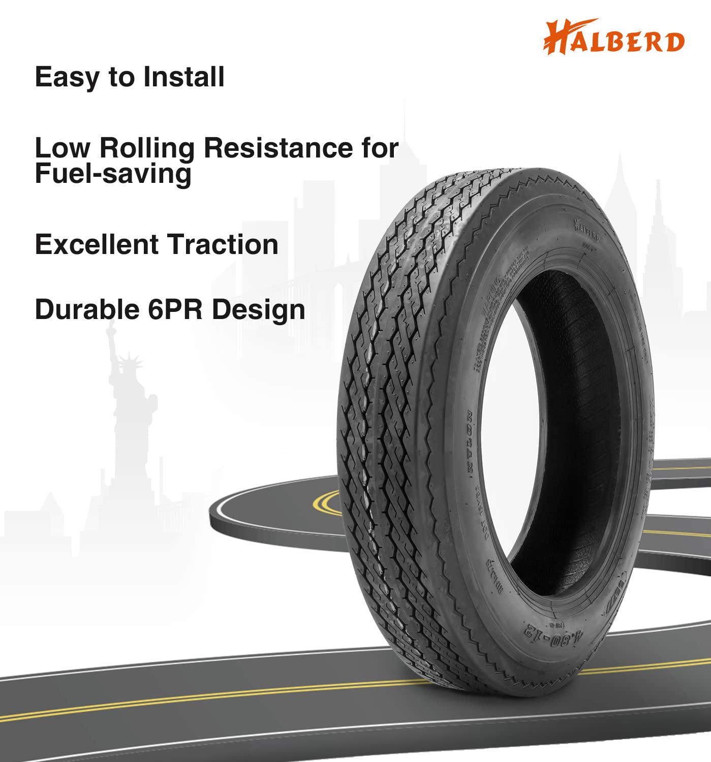 Halberd P811 Trailer Tires