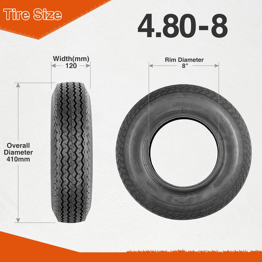 Halberd ‎P819 4.80-8 Trailer Tires