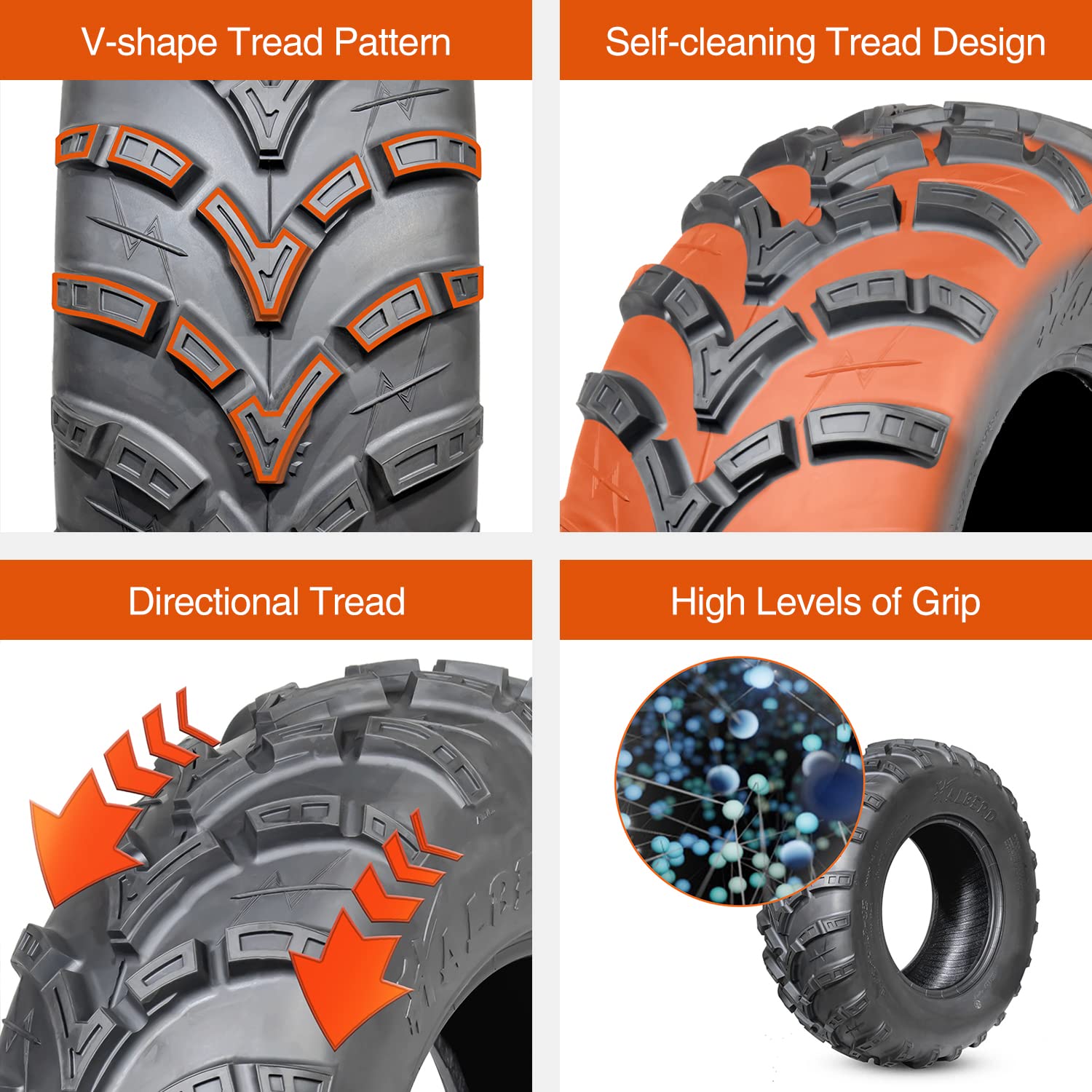 Halberd HU03 25x8-12 ATV/UTV Tires