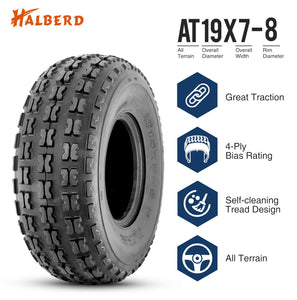 Halberd P327 19x7-8 ATV Tires Set of 2