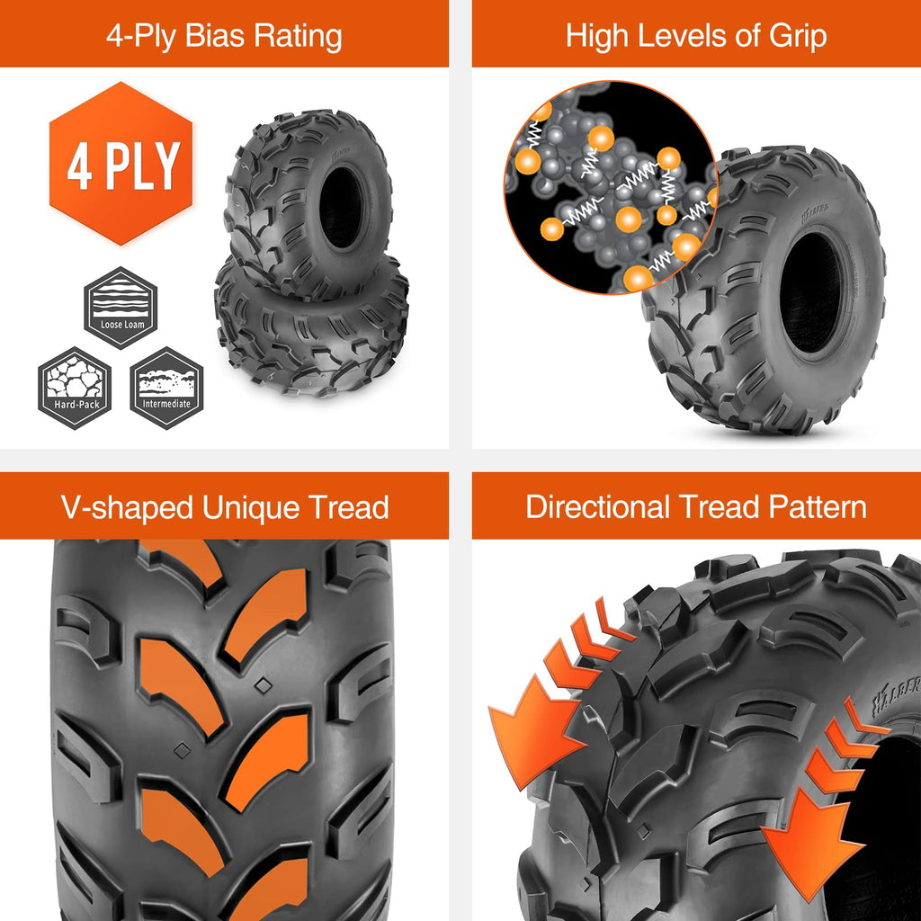 Halberd P311 18x9.5-8 ATV Tires Set of 2