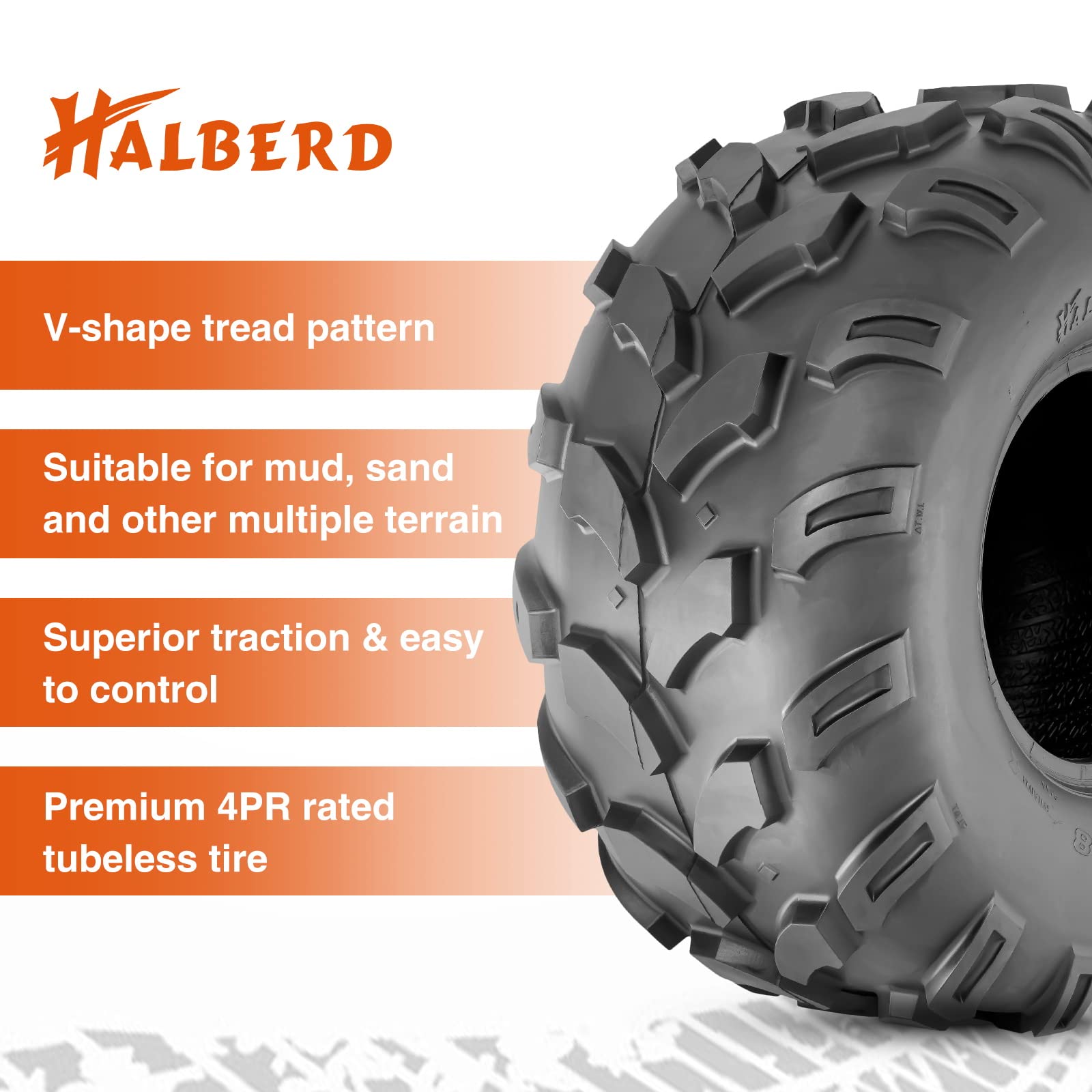Halberd P311 18x9.5-8 ATV Tires Set of 2