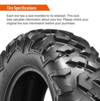 Halberd HU01 25x8-12 ATV Tires Set of 2