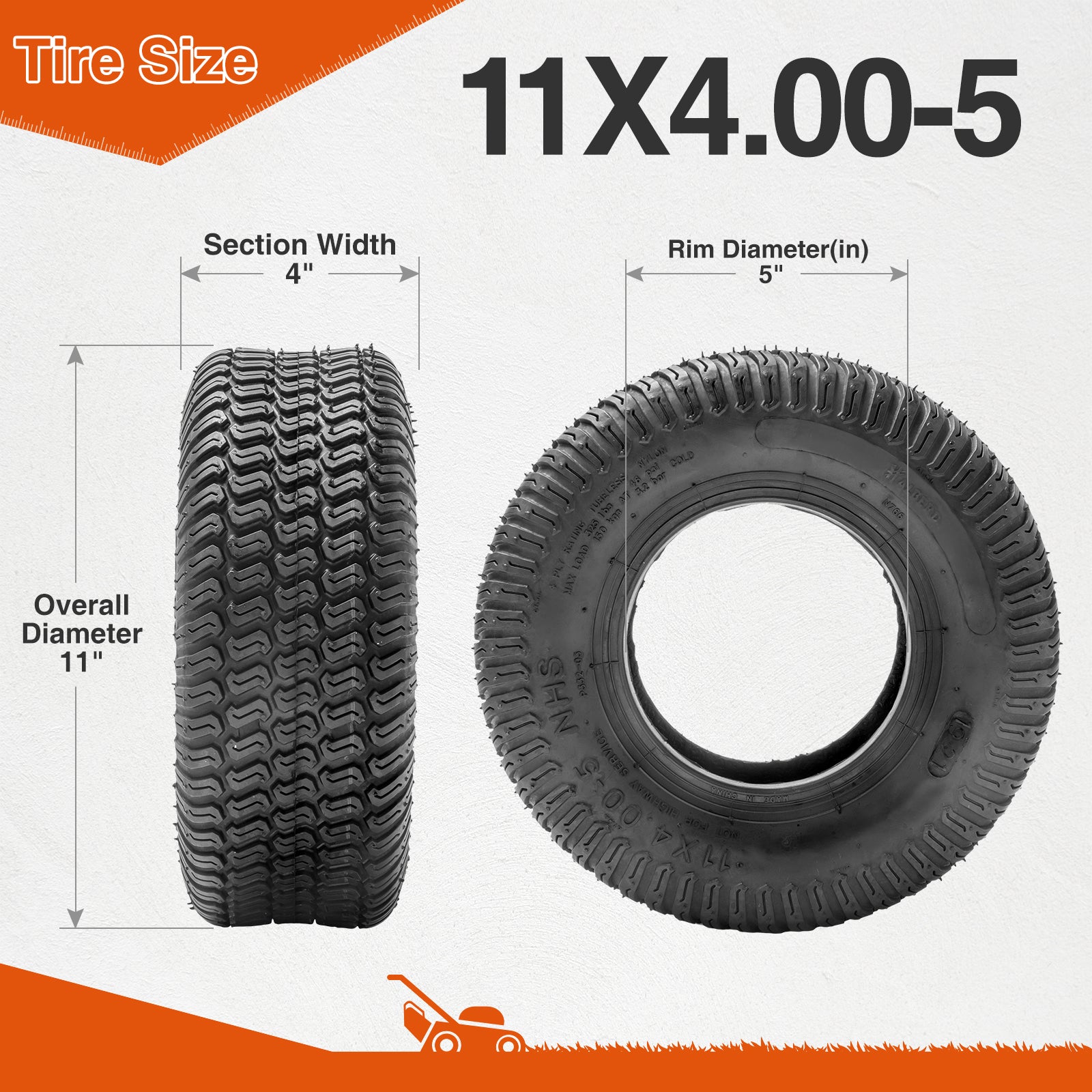 Halberd P332 Lawn Mower Tire