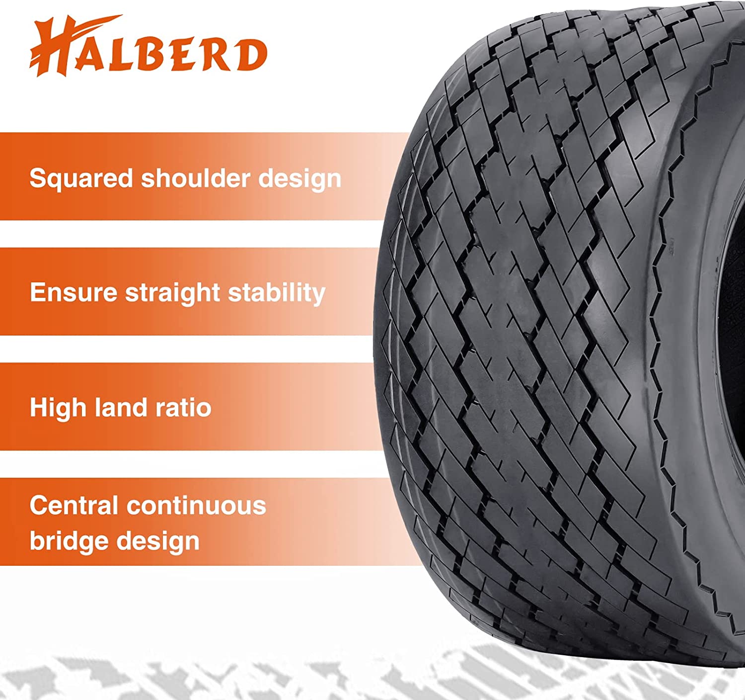 Halberd ‎P509 4PLY 18x8.5-8 Golf Cart Tires