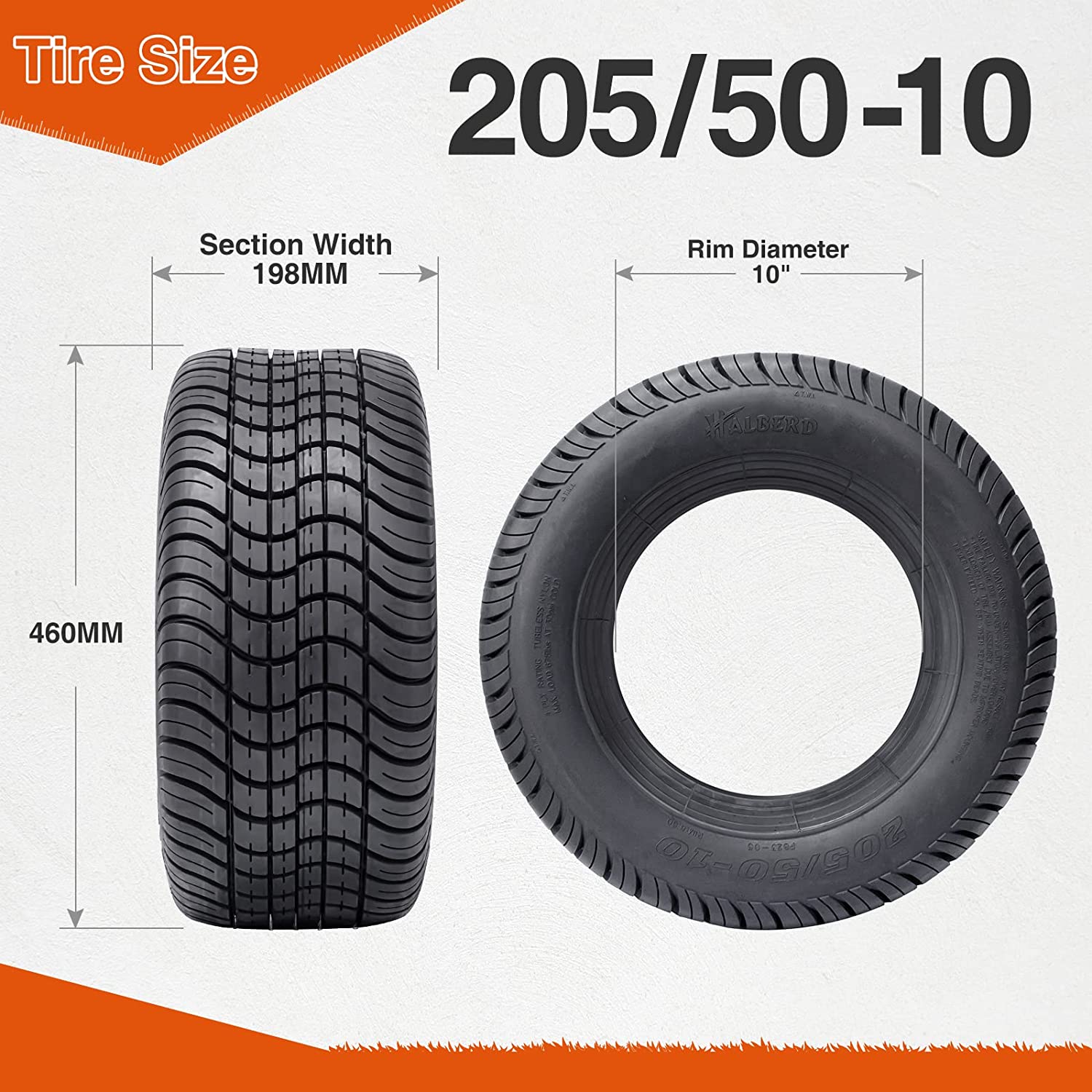 Halberd P823 205 50 10 Golf Cart Tires HalberdTire halberd-p823-205-50-10-golf-cart-tires-halberdtire