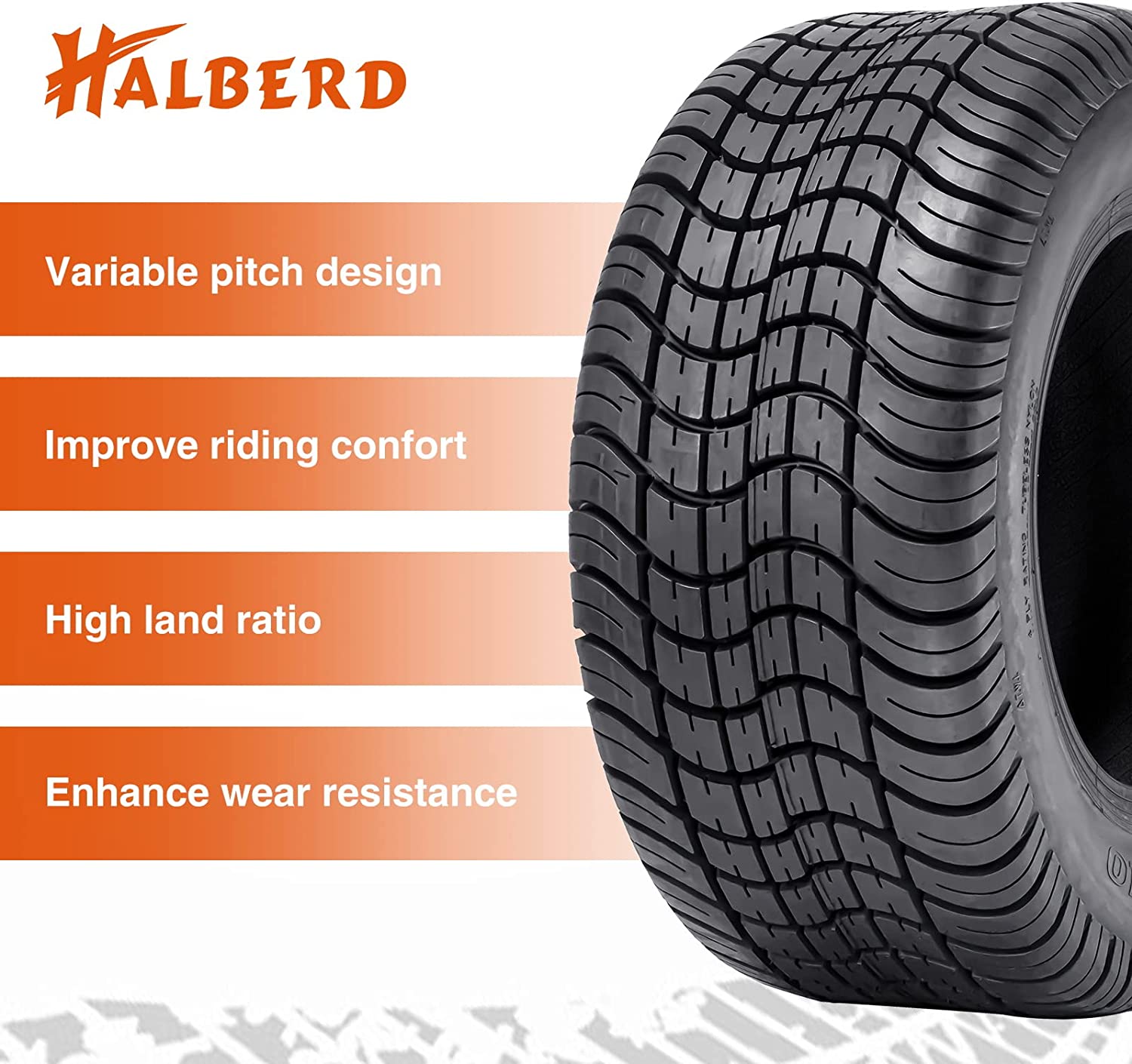 Halberd P823 205/50-10 Golf Cart Tires