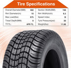 Halberd P823 205/50-10 Golf Cart Tires