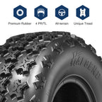 Quad Tires all Terrain Tires 4PR Tubeless 21X7x10 Front & 20x10x9 Rear Tires