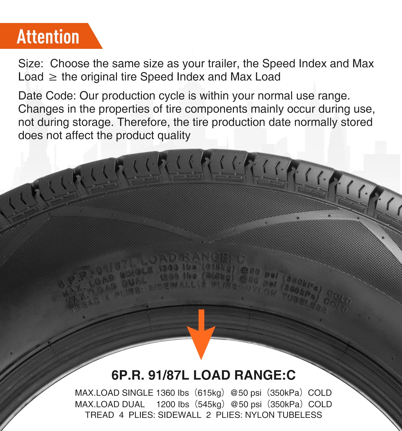 Halberd H1023 Trailer Tire